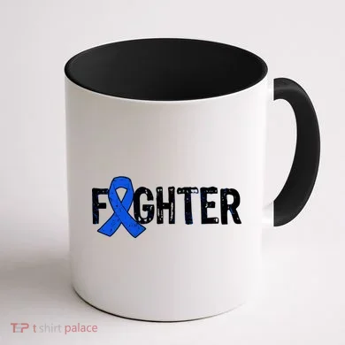 Fighter - Colon Cancer Awareness Coffee Mug back