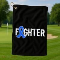 Fighter - Colon Cancer Awareness Golf Towel thumb 1