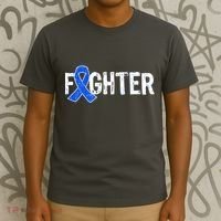 Fighter - Colon Cancer Awareness T-Shirt thumb 3