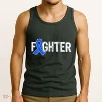 Fighter - Colon Cancer Awareness Tank Top thumb 3