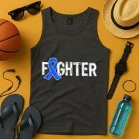 Fighter - Colon Cancer Awareness Tank Top thumb 4
