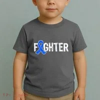 Fighter - Colon Cancer Awareness Toddler T-Shirt thumb 2