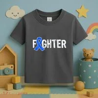 Fighter - Colon Cancer Awareness Toddler T-Shirt thumb 3