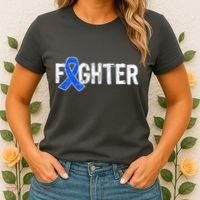 Fighter - Colon Cancer Awareness Women's T-Shirt thumb 2