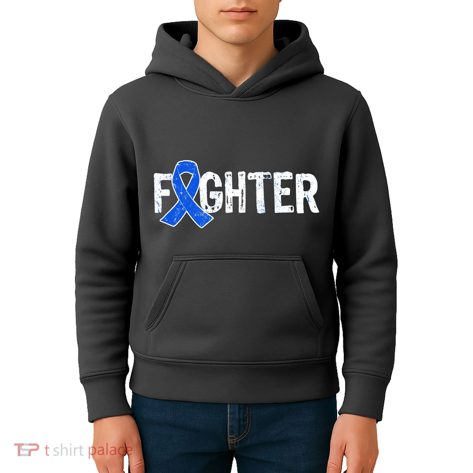 Fighter - Colon Cancer Awareness Kids Hoodie