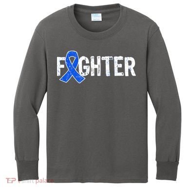Fighter - Colon Cancer Awareness Kids Long Sleeve Shirt