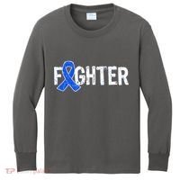 Fighter - Colon Cancer Awareness Kids Long Sleeve Shirt thumb 0