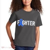 Fighter - Colon Cancer Awareness Kids T-Shirt thumb 2
