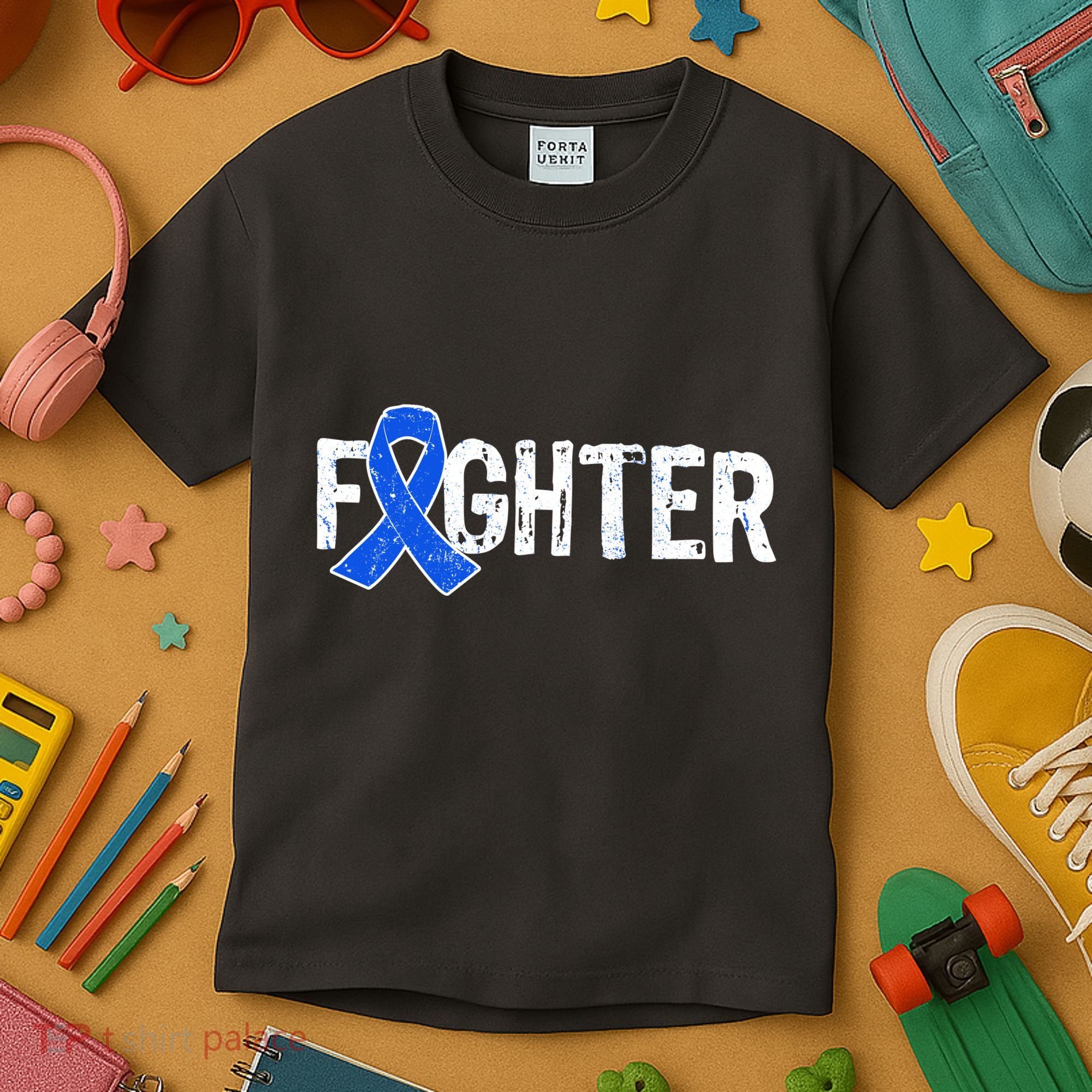 Fighter - Colon Cancer Awareness Kids T-Shirt