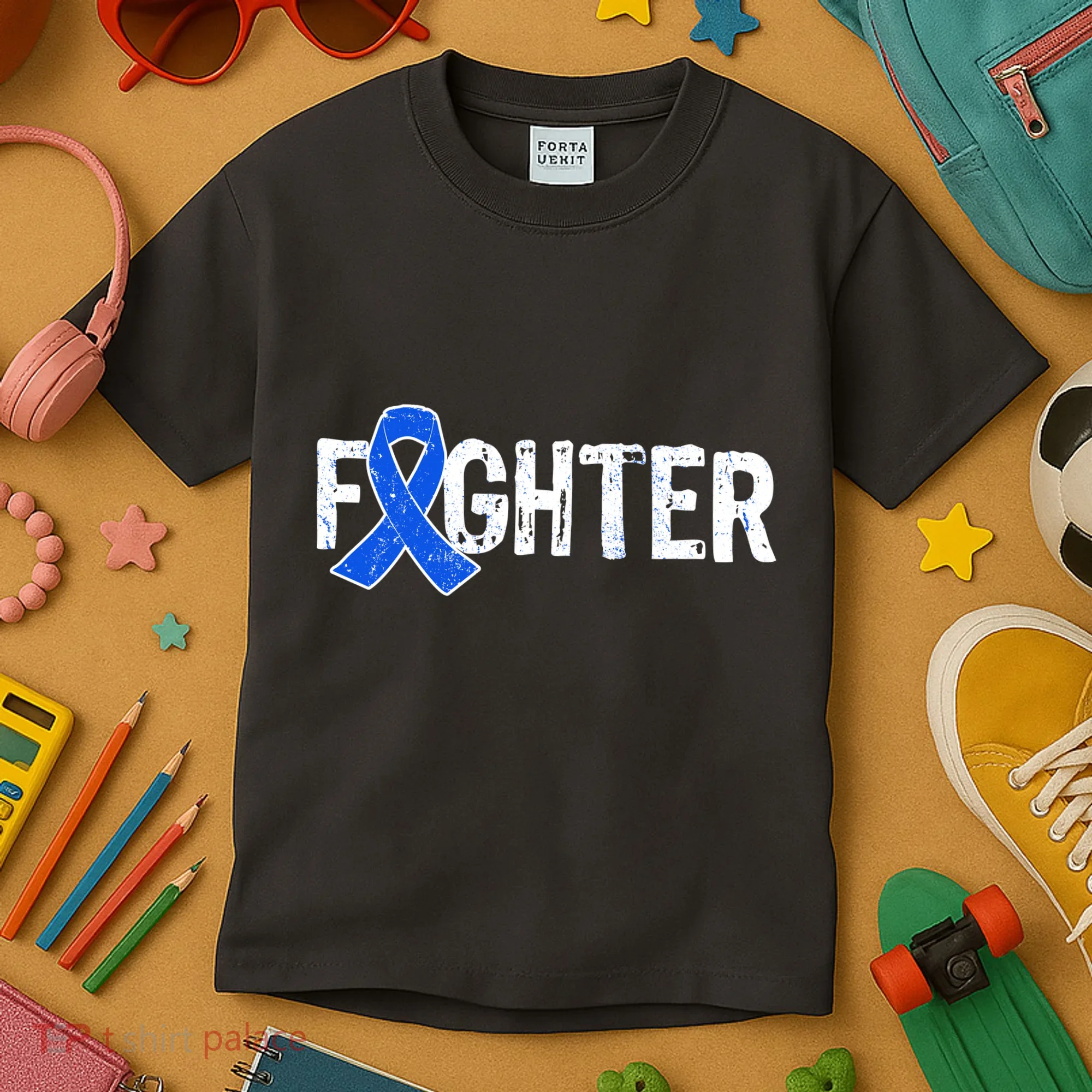 Fighter - Colon Cancer Awareness Kids T-Shirt