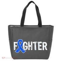 Fighter - Colon Cancer Awareness Tote Bag thumb 0