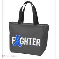 Fighter - Colon Cancer Awareness Tote Bag thumb 3