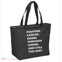 Fighting Cancer Going Through Chemo Still Sexy Tote Bag thumb 2