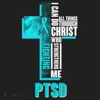 Fighting PTSD Awareness Cross Women's Sweatshirt thumb 2