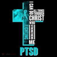 Fighting PTSD Awareness Cross Sweatshirt thumb 3