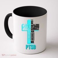 Fighting PTSD Awareness Cross Coffee Mug thumb 0