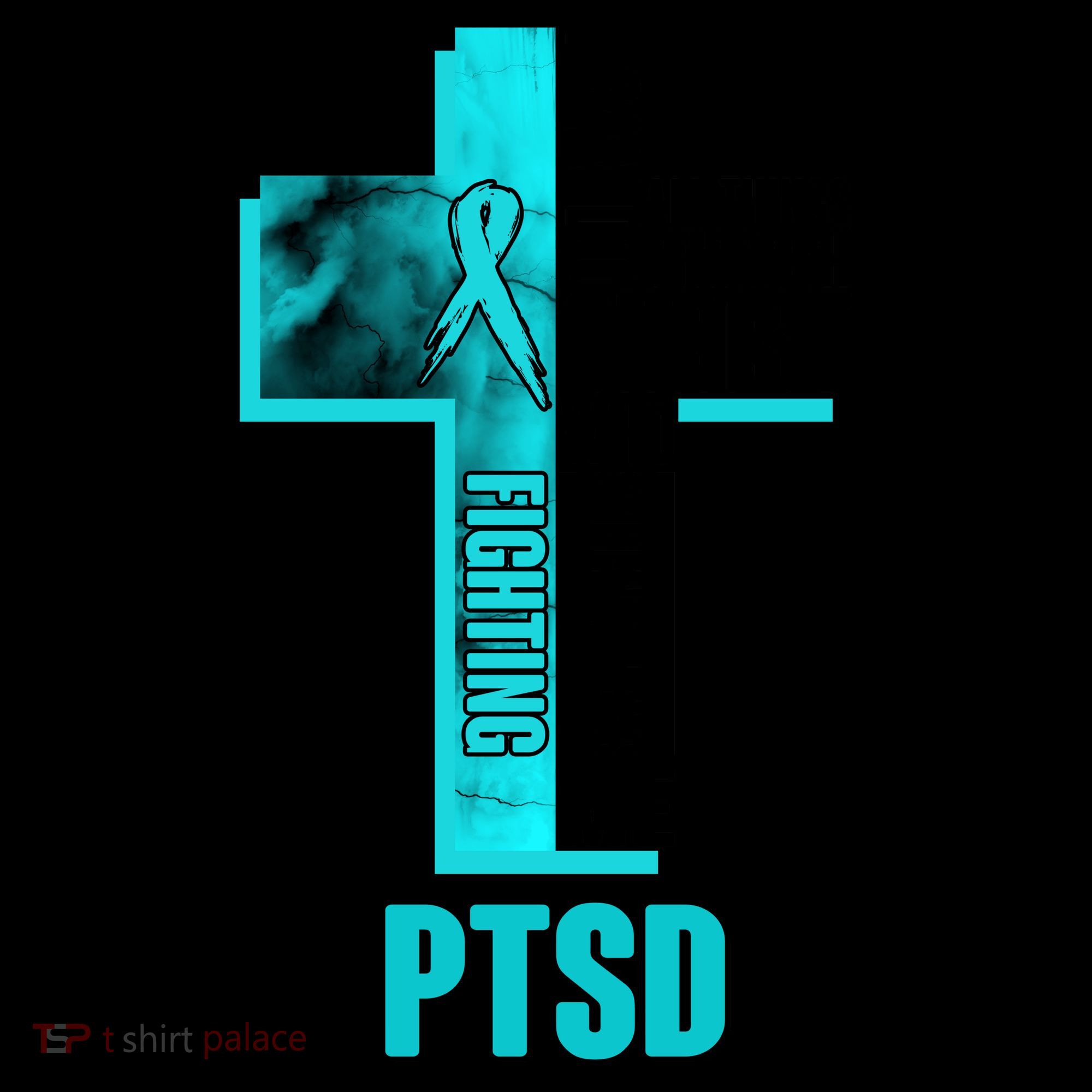 Fighting PTSD Awareness Cross Coffee Mug