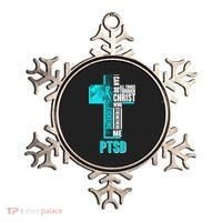 Fighting PTSD Awareness Cross Ornament thumb 0