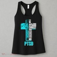 Fighting PTSD Awareness Cross Women's Tank Top thumb 3