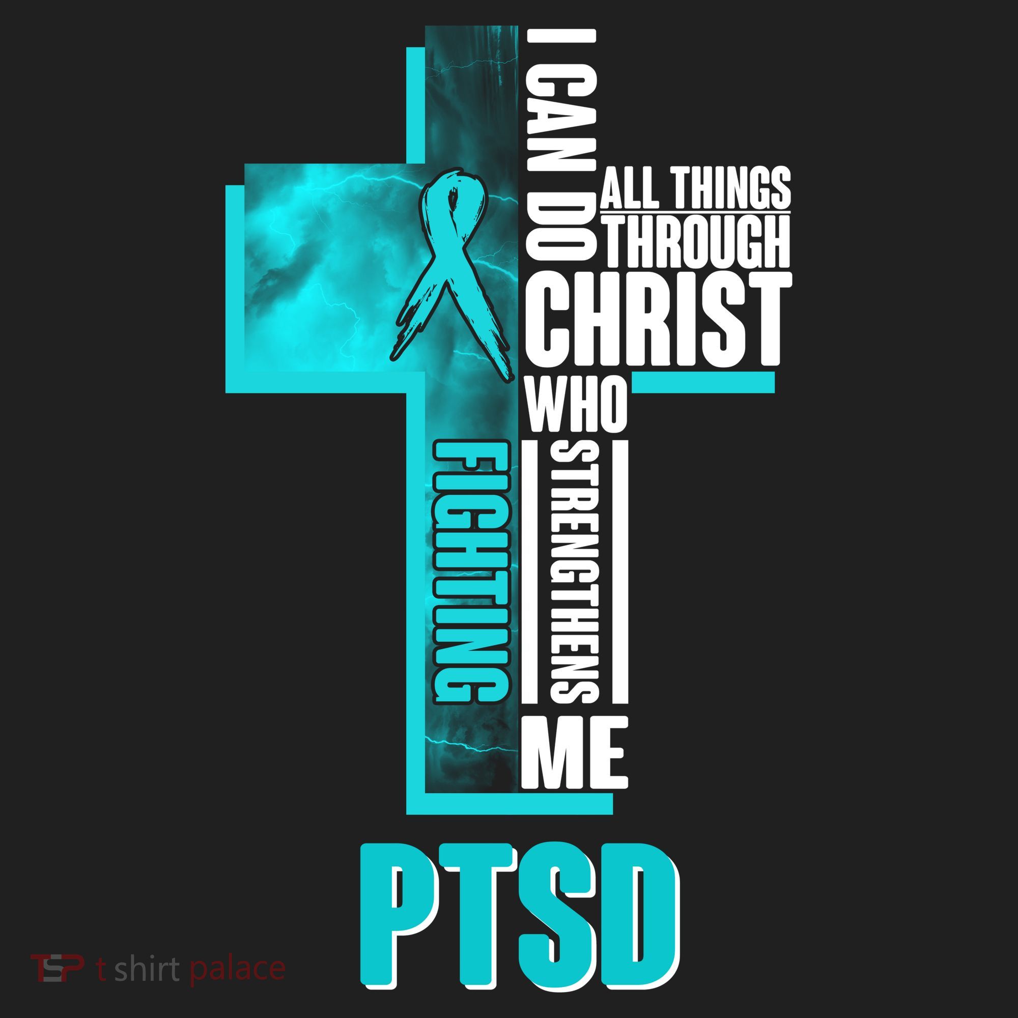 Fighting PTSD Awareness Cross Hat