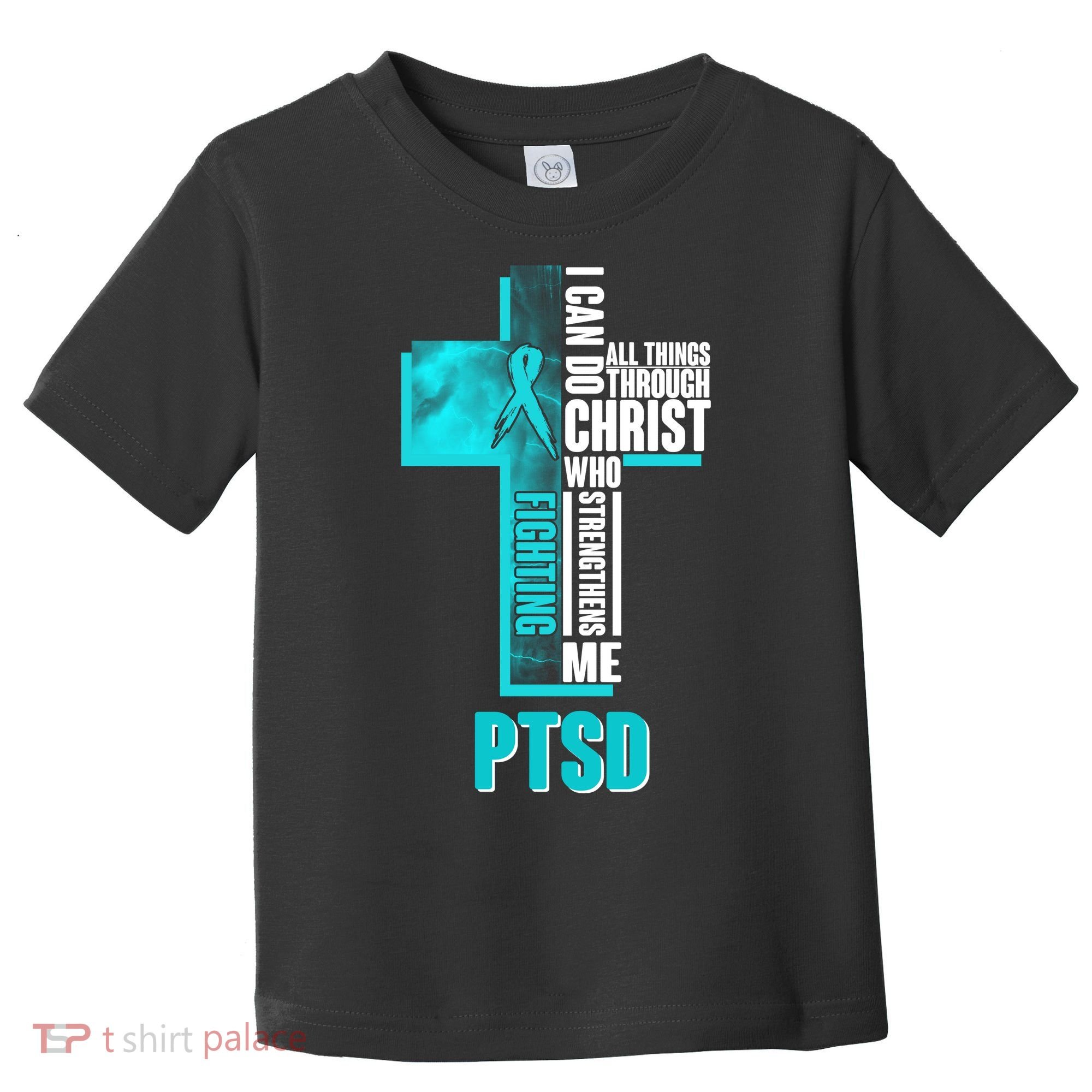 Fighting PTSD Awareness Cross Toddler T-Shirt