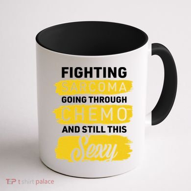 Fighting Sarcoma And Still Sexy Coffee Mug back