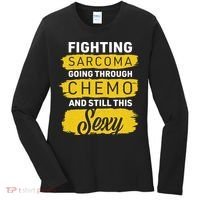Fighting Sarcoma And Still Sexy Women's Long Sleeve Shirt thumb 0