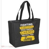 Fighting Sarcoma And Still Sexy Tote Bag thumb 2