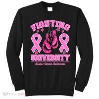 Fighting University Breast Cancer Awareness Boxing Fight Sweatshirt thumb 0
