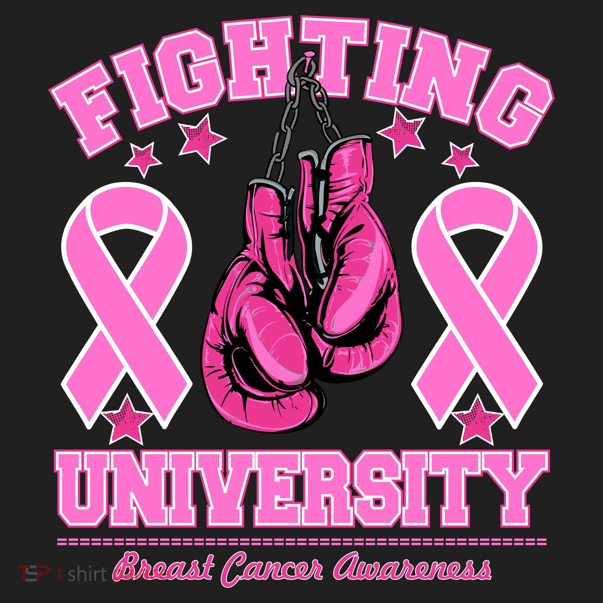 Fighting University Breast Cancer Awareness Boxing Fight Beanie