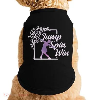 Figure Skating Jump Spin Win Doggie Tank