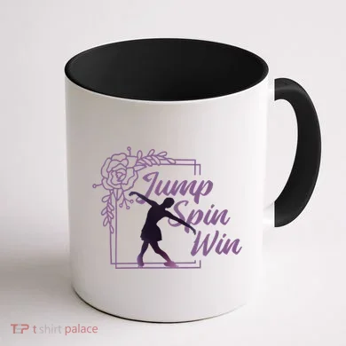 Figure Skating Jump Spin Win Coffee Mug back