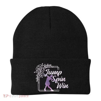 Figure Skating Jump Spin Win Beanie