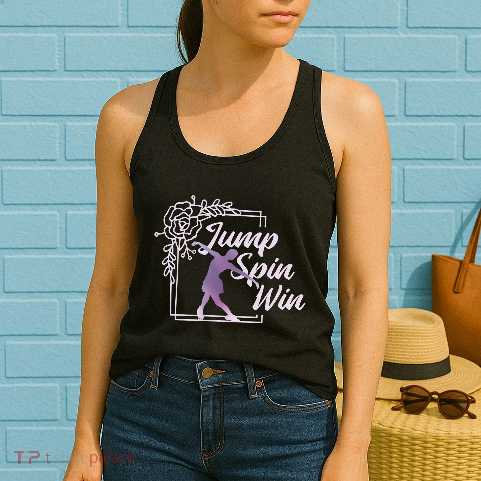 Figure Skating Jump Spin Win Women's Tank Top