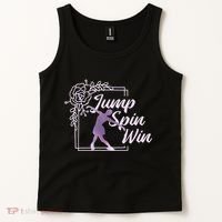 Figure Skating Jump Spin Win Tank Top thumb 2