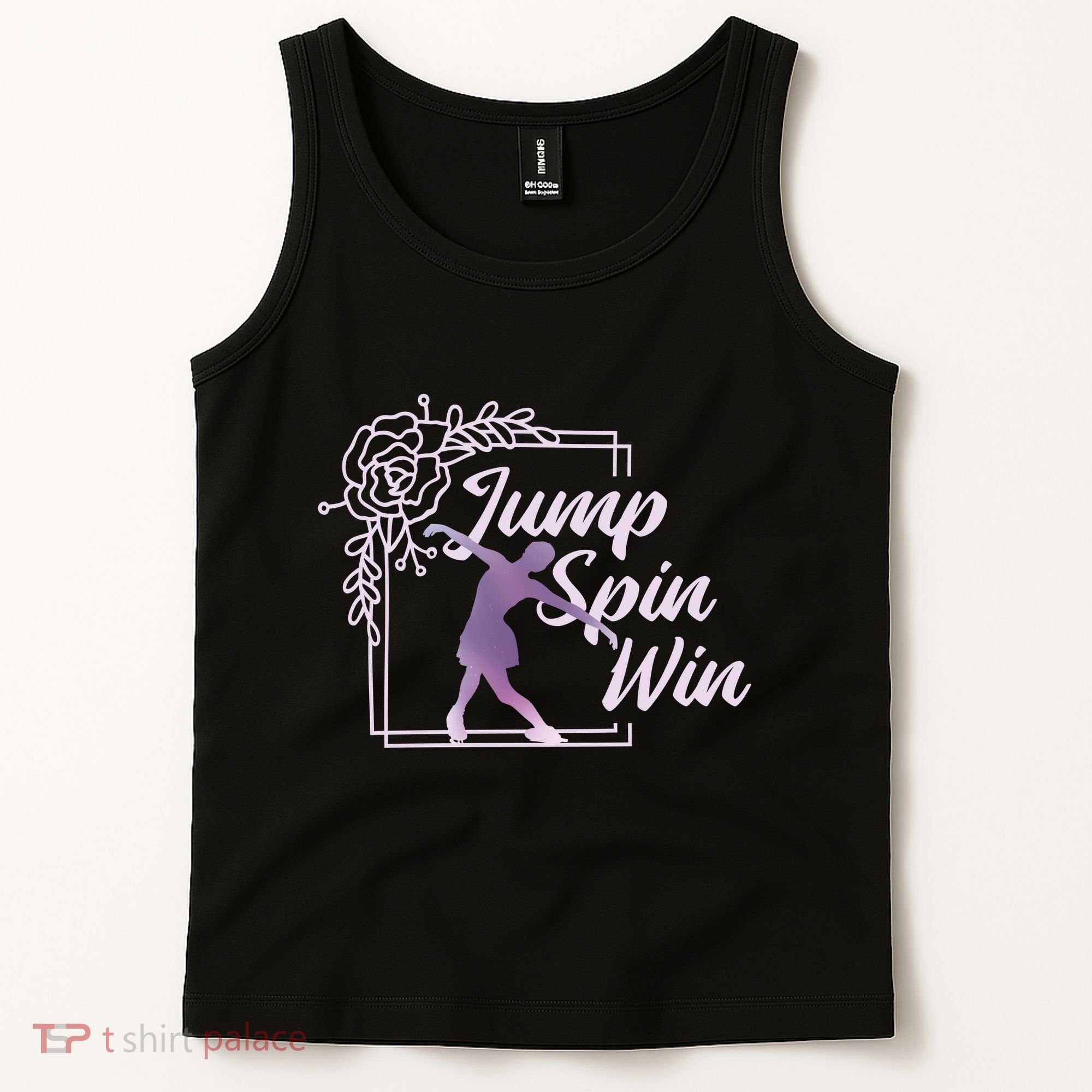 Figure Skating Jump Spin Win Tank Top