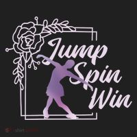 Figure Skating Jump Spin Win Golf Towel thumb 3