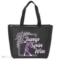 Figure Skating Jump Spin Win Tote Bag thumb 0