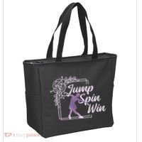 Figure Skating Jump Spin Win Tote Bag thumb 2
