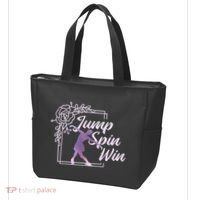 Figure Skating Jump Spin Win Tote Bag thumb 3