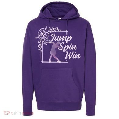 Figure Skating Jump Spin Win Hoodie