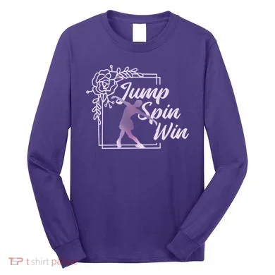 Figure Skating Jump Spin Win Long Sleeve Shirt