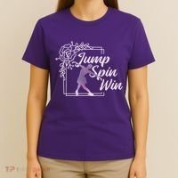 Figure Skating Jump Spin Win T-Shirt thumb 4
