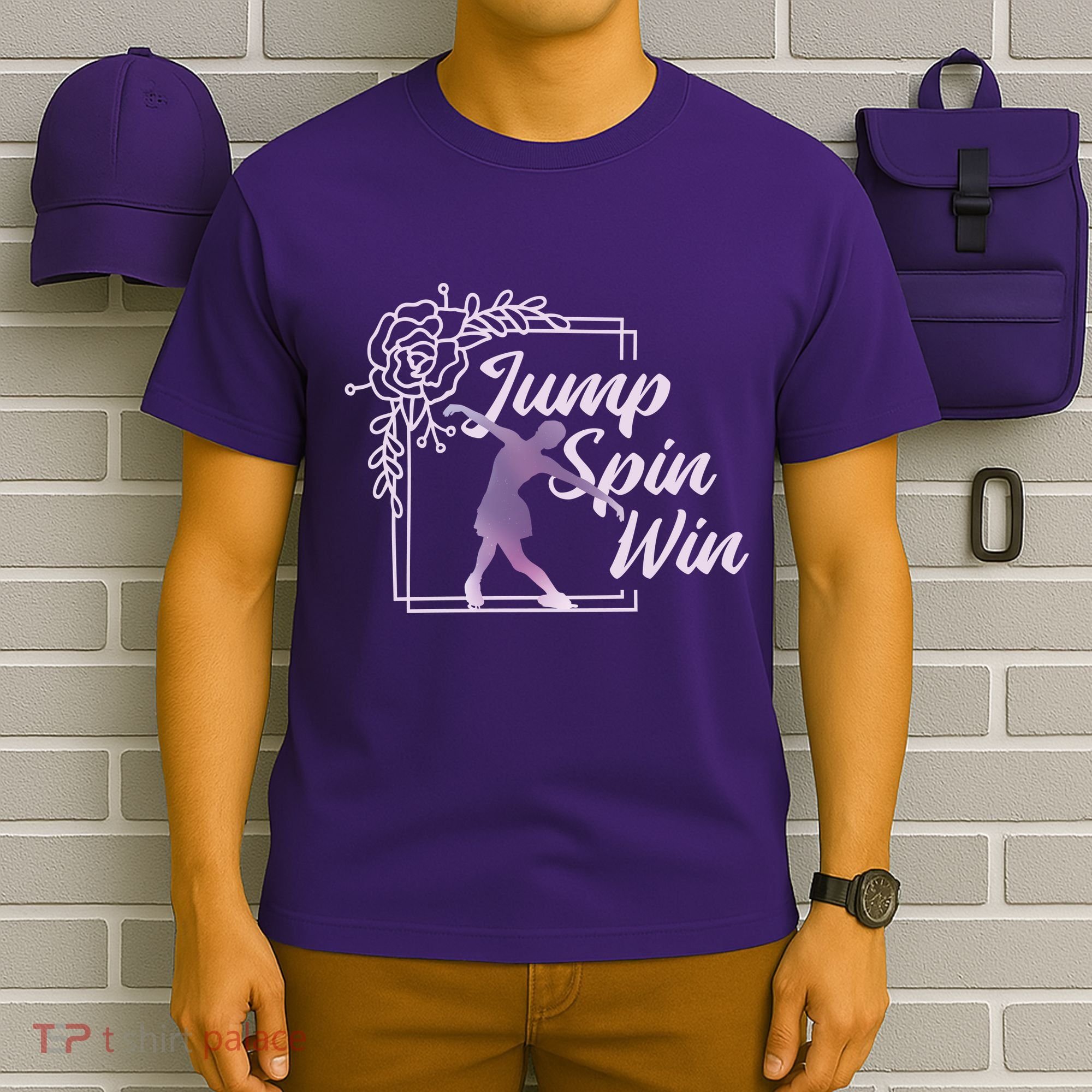 Figure Skating Jump Spin Win T-Shirt