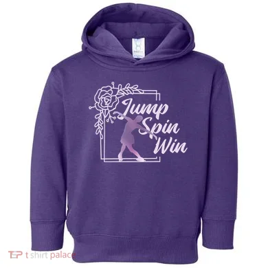 Figure Skating Jump Spin Win Toddler Hoodie