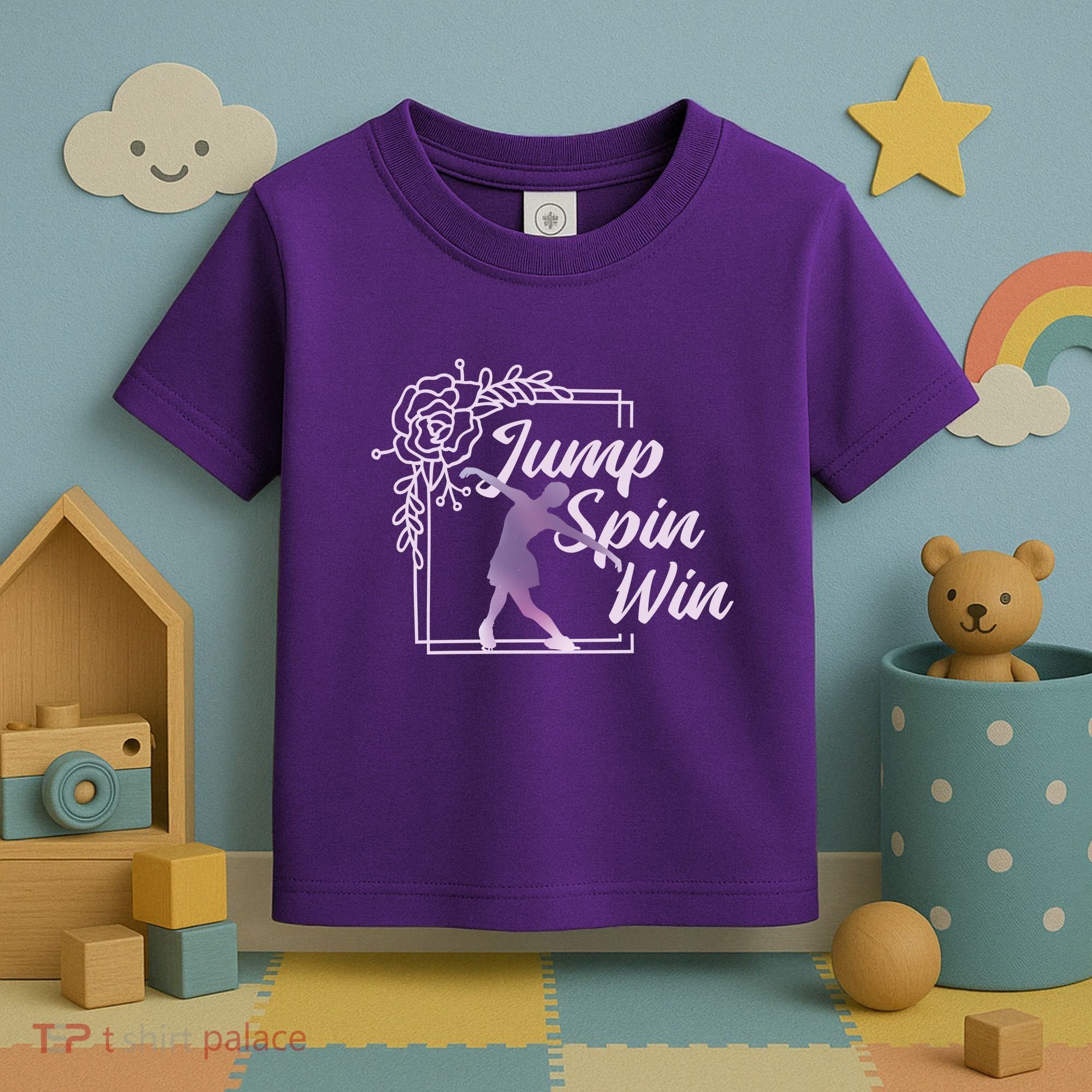 Figure Skating Jump Spin Win Toddler T-Shirt