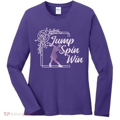 Figure Skating Jump Spin Win Women's Long Sleeve Shirt