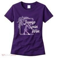 Figure Skating Jump Spin Win Women's T-Shirt thumb 0