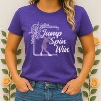 Figure Skating Jump Spin Win Women's T-Shirt thumb 2