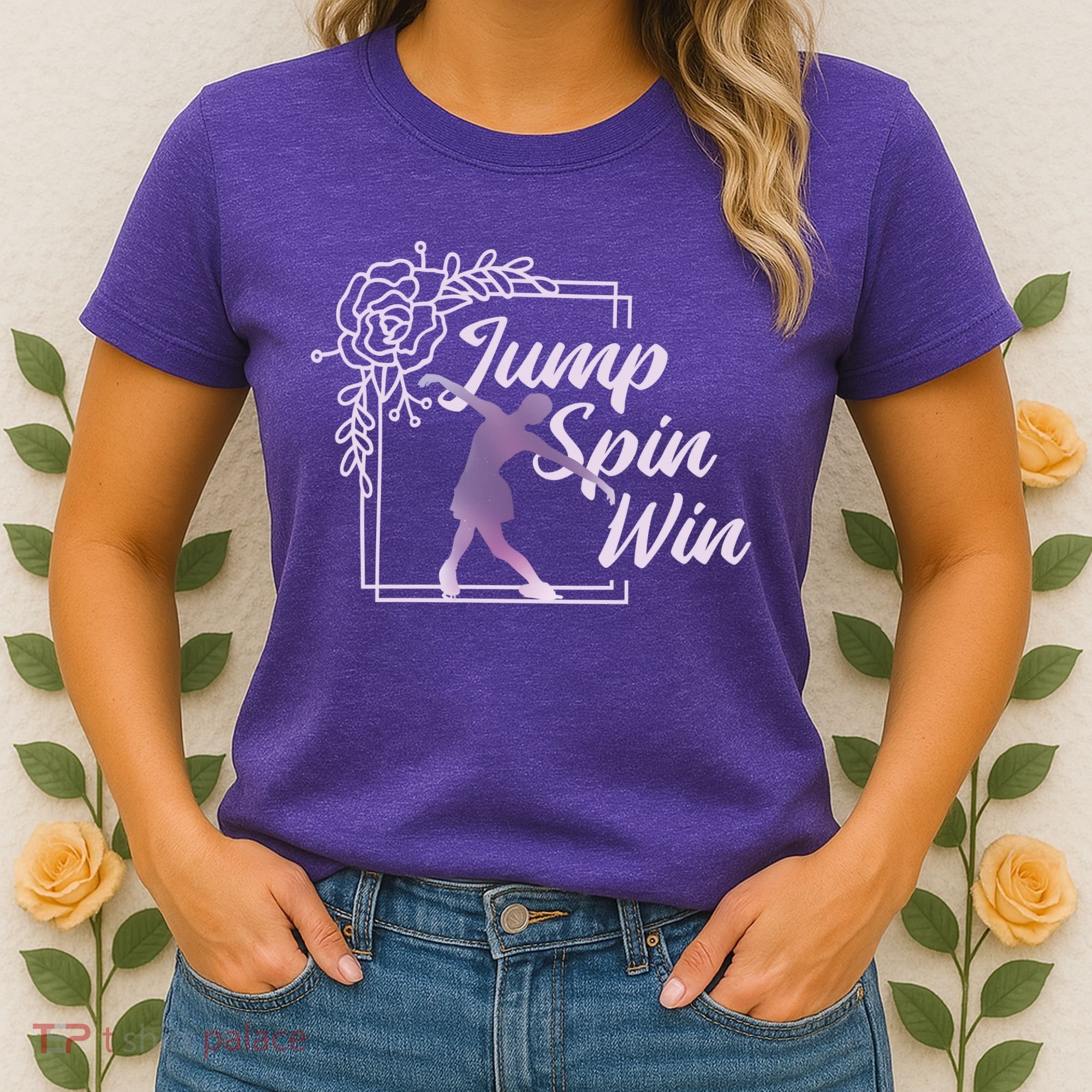 Figure Skating Jump Spin Win Women's T-Shirt